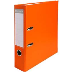 Exacompta PP Lever Arch File 320 x 290mm in Size 75mm Spine Reinforced Finger Pull Bottom Edge Orange