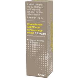 Xylometazolin utan konserveringsmedel Nässpray, lösning 0,5mg/ml