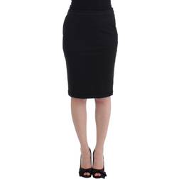 Gianfranco Ferre Black Straight Pencil Skirt IT44