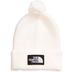 The North Face Tnf Logo Box Pom Beanie Gardenia White One