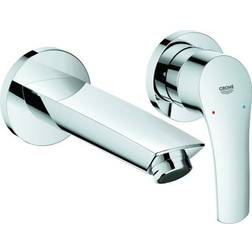 Grohe Badarmatur, 2L-WT-Batt EUROSMART Ausladung 171mm chrom Silber