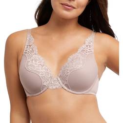 Bali One Smooth U Comfort Stretch Lace Underwire Bra Evening Blush Women's