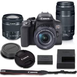 Canon Canon EOS Rebel T8i DSLR Camera with 18-55mm Lens Bundle Canon 75-300mm III Lens Included with Manufacturer Accessories 1 Year Canon USA Warranty