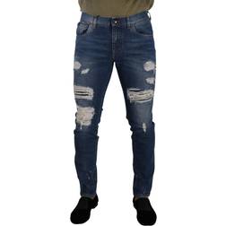 Dolce & Gabbana Bomuld Bukser Jeans Blue IT48/M