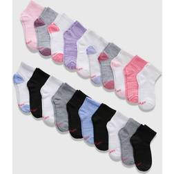 Hanes Girls' 20pk Ankle Socks Colors May Vary