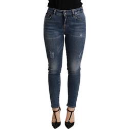 Dolce & Gabbana Blue Skinny Denim Cotton Stretch Trouser Women's Jeans