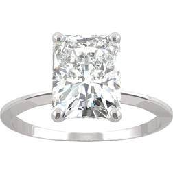 Charles & Colvard Radiant Engagement Ring - White Gold/Moissanite