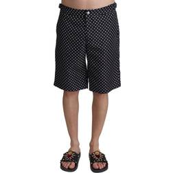 Dolce & Gabbana Black Polka Dots Beachwear Shorts Swimwear IT4