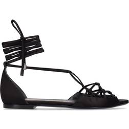 Tom Ford 10mm Hohe Sandalen Aus Viskose Und Satin Schwarz 38.5