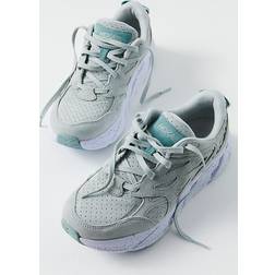 Hoka Clifton L Suede Walking Shoes - Mercury/Agave