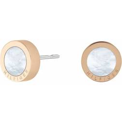 Tommy Hilfiger Stud Earrings - Rose Gold/Mother-of-Pearl