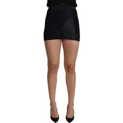 Dolce & Gabbana Black Mini Short Lace Stretch Skirt IT42