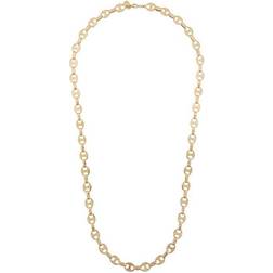 Rabanne Rabanne Eight nano chain necklace women Brass One Gold