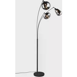 Trio Lighting Lumina Matt Black Lampada da Terra 200cm 3pcs