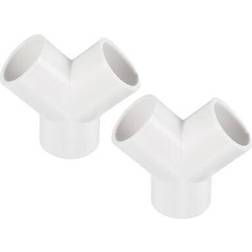 Uxcell 3 Way Y Shape Water Hose Connector 2-pack
