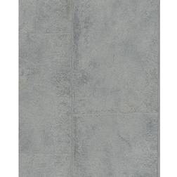 Marburg Galerie Loft Silver Grey Metallic Tile Textured Wallpaper