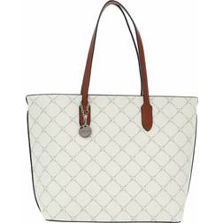 Tamaris Anastasia Shopper - Ecru/Cognac/Grå