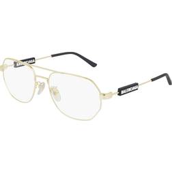 Balenciaga BB0117O 003 57 Guldiga Glasögon