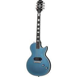 Epiphone Jared James Nichols Blues Power Les Paul Custom, Aged Pelham Blue Electric Guitar