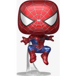 Funko Pop! Marvel: Spider-Man No Way Friendly Neighborhood Spider-Man Leaping Metallic Specia