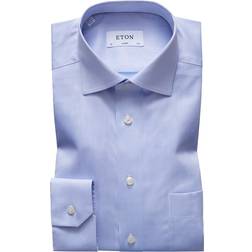 Etón Classic Fit Hemd - Hellblau/Einfarbig