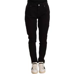 Dolce & Gabbana Black Skinny Slim Denim Cotton Stretch Jeans IT44