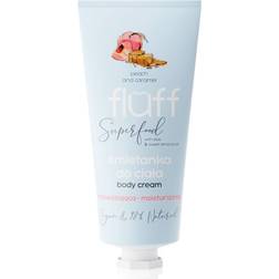 Fluff Superfood Peach & Caramel Fuktgivande Kroppskräm Aloe & Sweet Almond Oil 150 ml 150ml