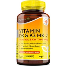 Nutravita Vitamin D3 4000Iu & K2 Mk7 100Ug