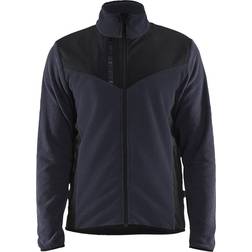 Blåkläder strikjakke med softshell, Marine/Sort