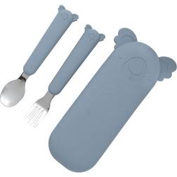 The Cotton Cloud Set de couverts Koala Zoe Storm Grey