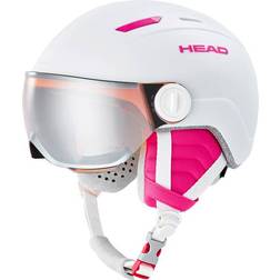 Head Unisex Jugend Maja Visor Skihelm, Weiß