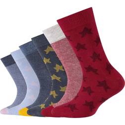 Camano Unisex Bomull Barnstrumpor 6-Pack - Rosvin