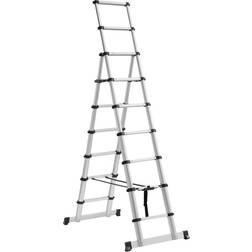 Facas Teleskopisk trappstege 7x2 steg