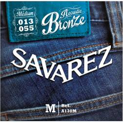 Savarez Saiten 668586 für Akustikgitarre Acoustic Bronze Satz A130M Medium .013-.055