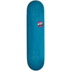 RAD Blank Logo Skateboard Deck Petrol 8"