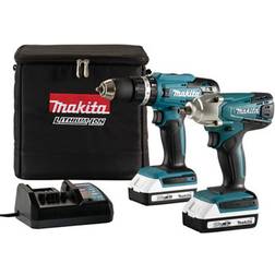 Makita 18V 2 X 2.0Ah Li-Ion Cordless Combi Drill & Impact Driver Dk18922Ax2
