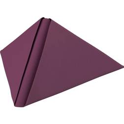 Duni lin middagsserviet 1/4 fold 40x40cm airlaid plum