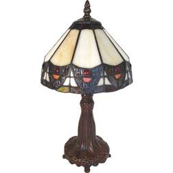 Clayre & Eef Tiffany Beige Bordslampa 34cm