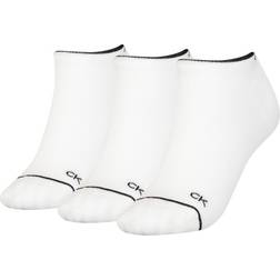 Calvin Klein 3 Pack Ankle Socks - White