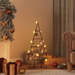 vidaXL Arbre En Métal Pour Décoration Noir 60 cm Sapin de Noël