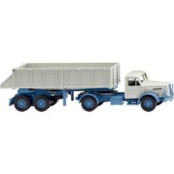 Wiking 067711 H0 Henschel Rear tipper truck, light blue papyrus white