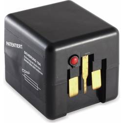 Eneroid world travel adapter with protective contact socket, 2x USB