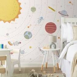 Dunelm Outer Space Scandi Large Mural Blue