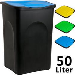 Stefanplast Waste Bin with Lid L Trash Can Kitchen