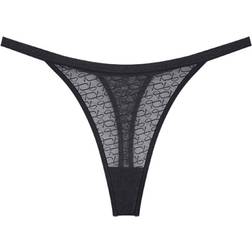 Triumph Damen Signature Sheer String Briefs, Schwarz