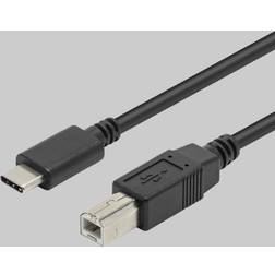 Plexgear USB-C-kabel USB-B 2.0 2m