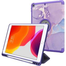 MAULUND iPad 10.2" 2021 2019 Tri-Fold Læder Cover
