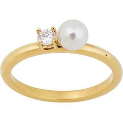 Edblad Luna Ring - Gold/White/ Transparent