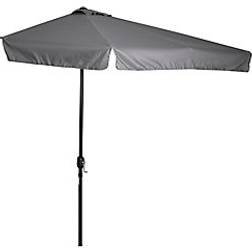 OutSunny 2.3m Half Parasol Semi Round Umbrella