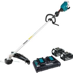 Makita DUR369LPT2 Twin 18v LXT Cordless Brushless Line Trimmer Inc 2x 5.0Ah Batts